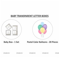 BABY Letter Balloon Box Decoration Kit With Balloons