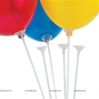 Balloon Cup & Stick (Pack of 10)