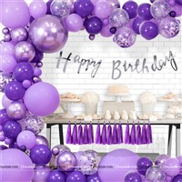 Purple theme Birthday Decor Kit
