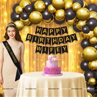 Wife Birthday Party Kit (Pack of 43 pcs)