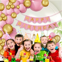 Pink and Gold Banner Kit (Pack of 21)