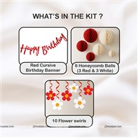 Red Floral Swrills Kit
