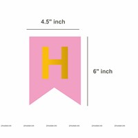 Pink and Gold Banner Kit (Pack of 21)