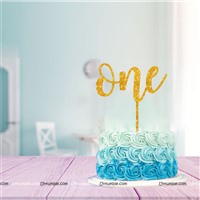 One Gold Color Topper 