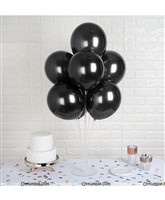 Black Metallic Balloons (Pack of 20)