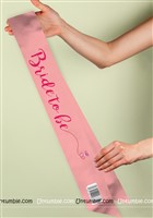 Bride to be sash pink
