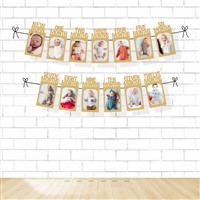 Brown Photo Banner for 1 st Birthday 