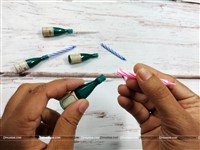 Champagne bottle Plastic holder candles