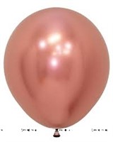 18 inch Rose Gold Chrome Balloons (Pak of 5)