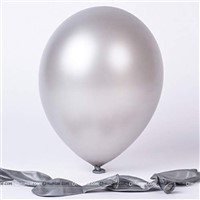 Silver Chrome Balloons (Pack of 10)