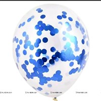 Blue confetti balloons (Pack of 5)