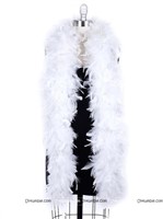 Feather Boa Garland White