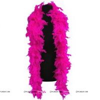 Feather Boa Garland Dark Pink