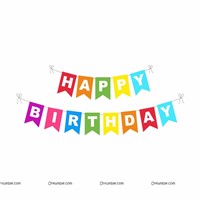 Rainbow coloured decor kit (Pack of 103 pcs)