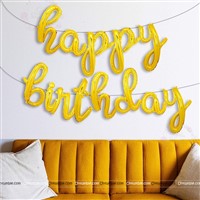 Cursive Foil Birthday Balloon Pack ( Pack of 42 pcs)