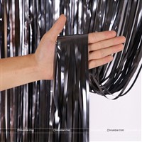 Black Foil Curtain (Pastel)