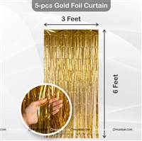 Foil Star Curtain & Banner Kit Pink (Pack of 31 pcs)