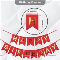 Foil Star Curtain & Banner Kit Red (Pack of 31 pcs)