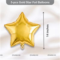 Foil Star Curtain & Banner Kit Red (Pack of 31 pcs)