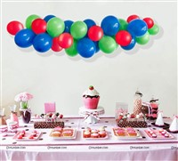 Green Blue and Red Cloud