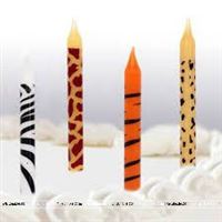 Jungle Theme Printed Candles (Pack of 12)