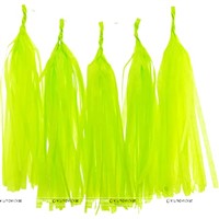 Light Green Paper Tassels