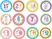 Milestone Cards for First Year Boy Baby (Pack of 12)