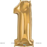No 1 GOld Foil Balloon