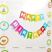 Colorful Birthday Party Kit ( Pack of 29 pcs)