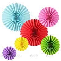 Multi color Paper Fan Decoration
