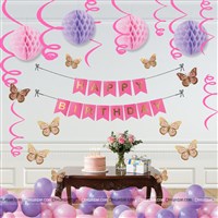 Pink Pom Pom & Butterfly Kit