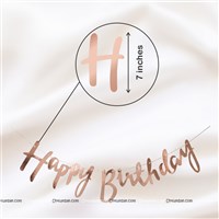 Rose Gold cursive kit with pom-poms