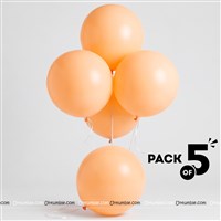 18" Burnt Orange Latex Balloon (Pack of 5)