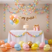 Pastel Loop Birthday cursive bunting kit