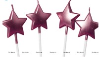 Pink  Star Candle