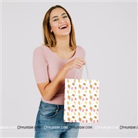 Pink Bling printed Gift Bag (Pack of 4)