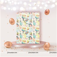 Pastel Paradise printed Gift Bag (Pack of 4)