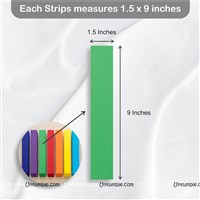 Rainbow Paper Chain Loop Happy Birthday kit with Paper Fans