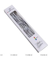 Silver Curly Candles