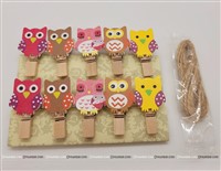 Owl Wooden Clip