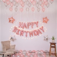 Rose Gold Foil Balloon Kit