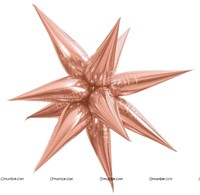 Rose Gold Foil cone balloons