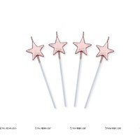 Rose Gold star Candle