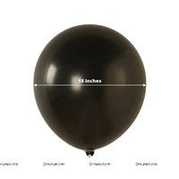 18" Black Latex Balloon (Pack of 5)