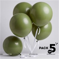18" Olive Green Latex Balloon (Pack of 5)