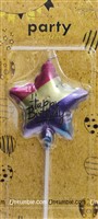 Star Happy Birthday Candle