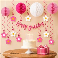 Pink Floral Swirls Kit 