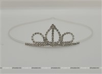 Metal Tiara Heart Silver