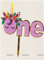 Unicorn Theme ONE Topper
