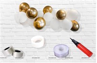 White and Gold Chrome Cloud 